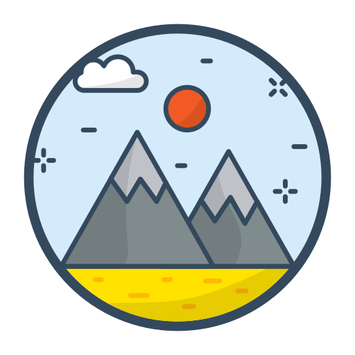 bergketen Generic Outline Color icoon