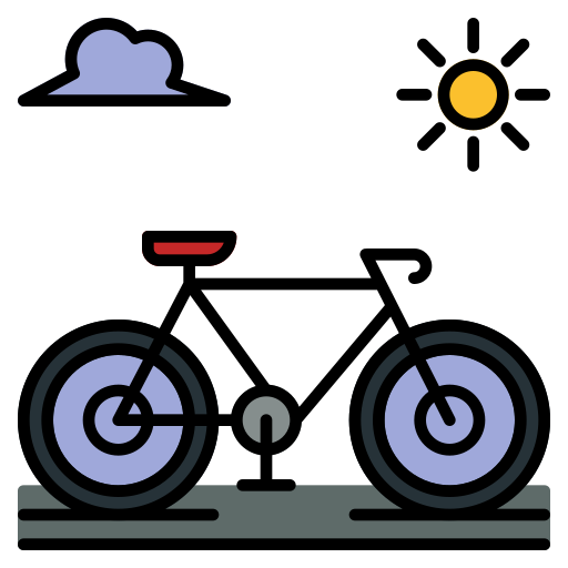 Bicycle Generic Outline Color icon