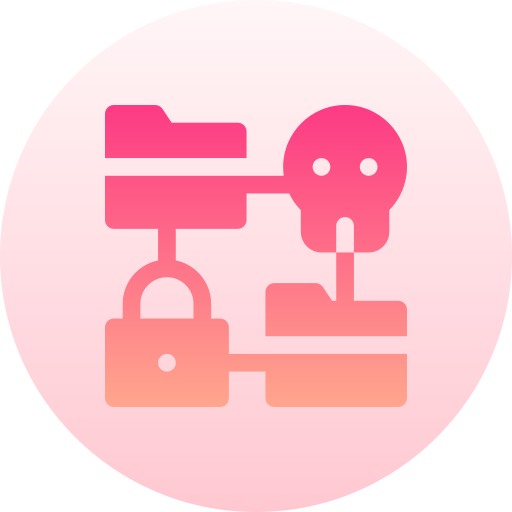 Security system Basic Gradient Circular icon