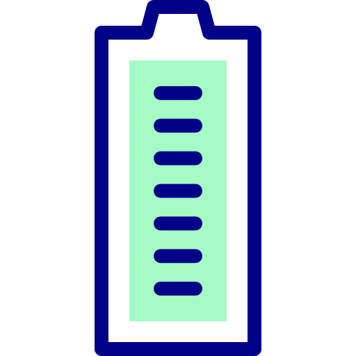 pełna bateria Detailed Mixed Lineal color ikona