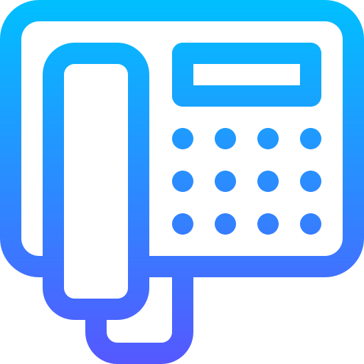 telefon Basic Gradient Lineal color ikona