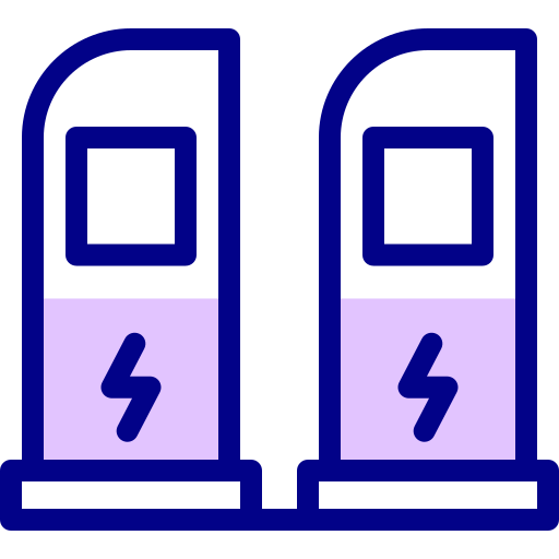 poste électrique Detailed Mixed Lineal color Icône