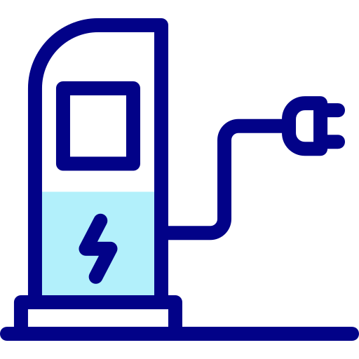 estación eléctrica Detailed Mixed Lineal color icono
