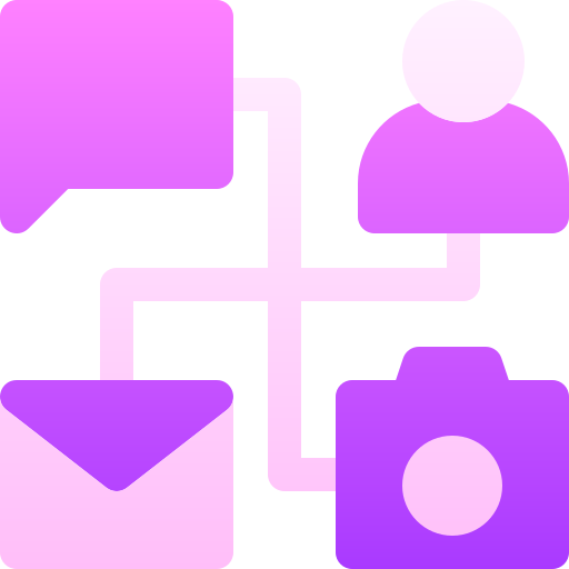 soziales netzwerk Basic Gradient Gradient icon