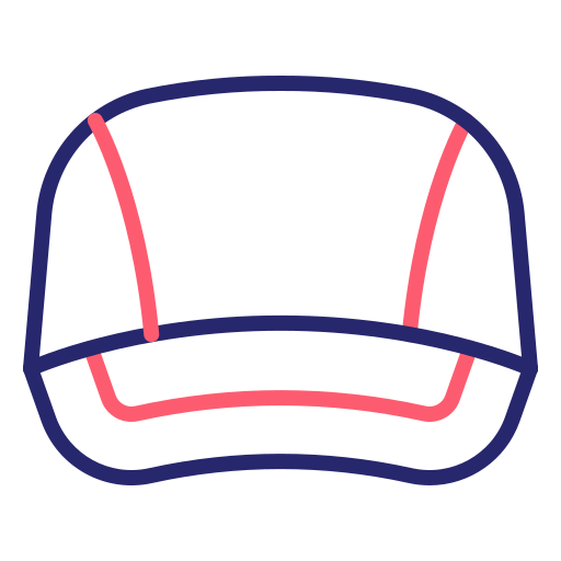 czapka baseballowa Generic Outline Color ikona