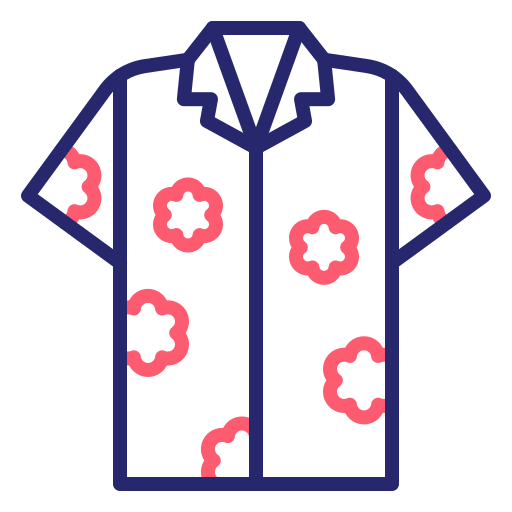 Hawaiian shirt Generic Outline Color icon