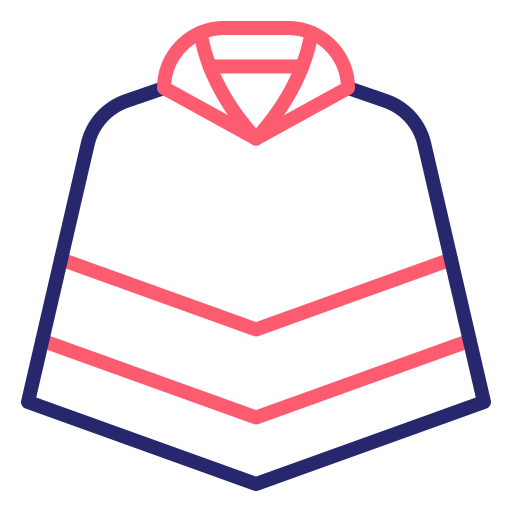 poncho Generic Outline Color icono