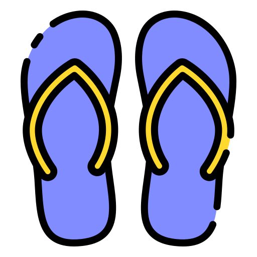 Flip flops Good Ware Lineal Color icon