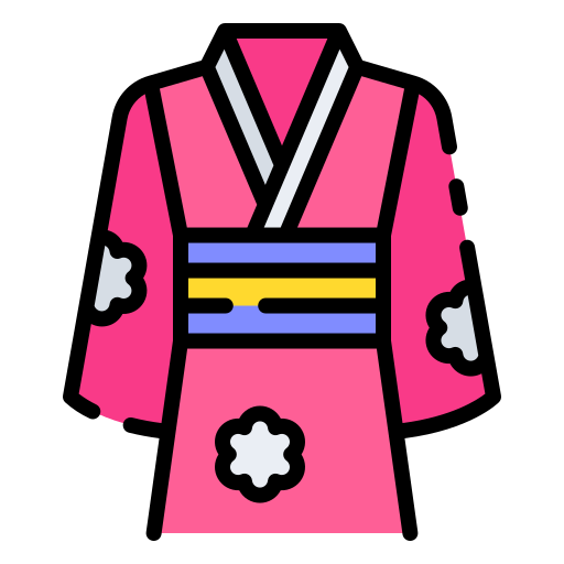 kimono Good Ware Lineal Color icono
