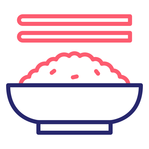 arroz frito Generic Outline Color icono
