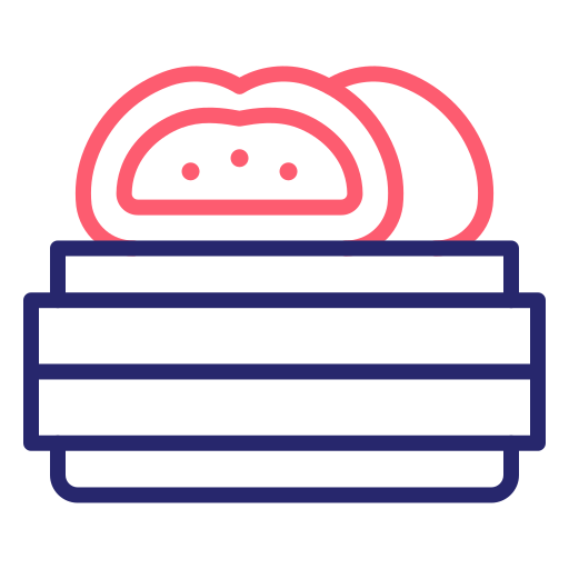 Meat bun Generic Outline Color icon
