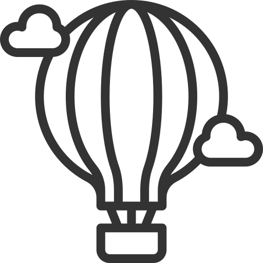 Hot air balloon Dreamstale Lineal icon