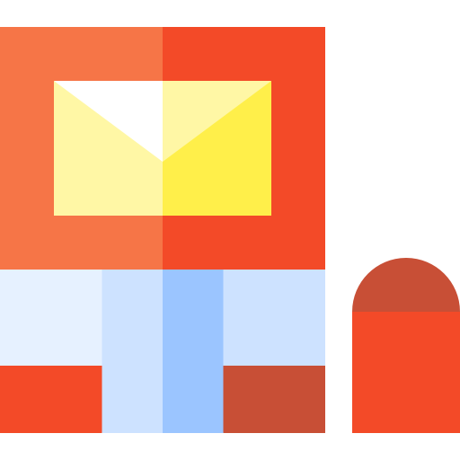 Post office Basic Straight Flat icon