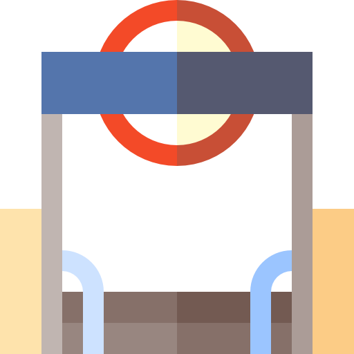 метро Basic Straight Flat иконка