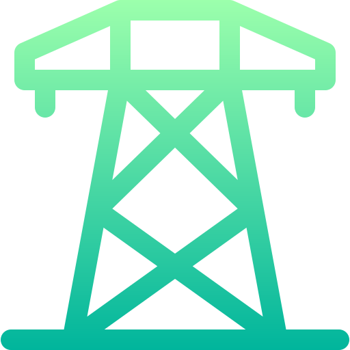 electricidad Basic Gradient Lineal color icono