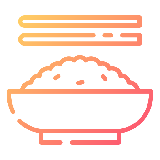 Fried rice Good Ware Gradient icon