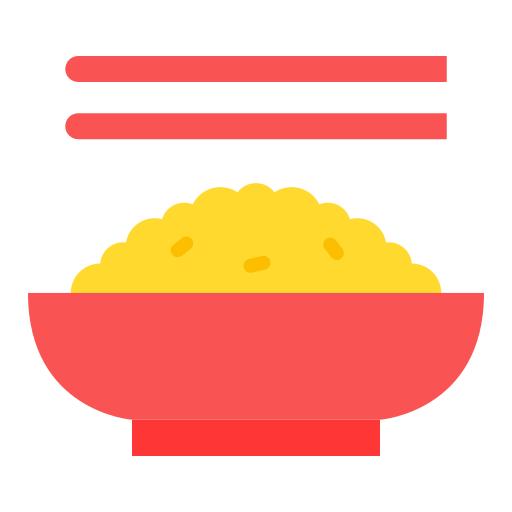 Fried rice Good Ware Flat icon