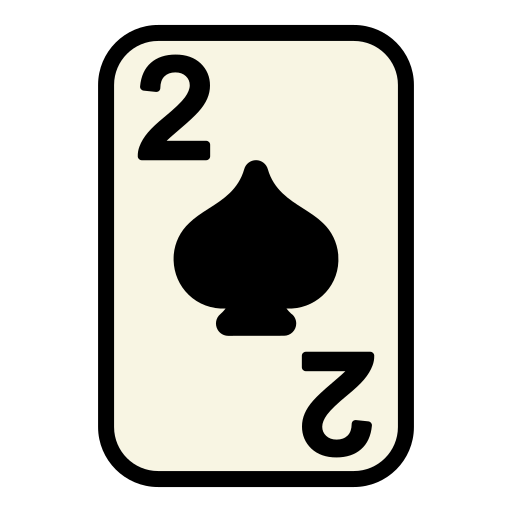 Two of spades Generic Outline Color icon