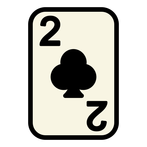 Two of clubs Generic Outline Color icon