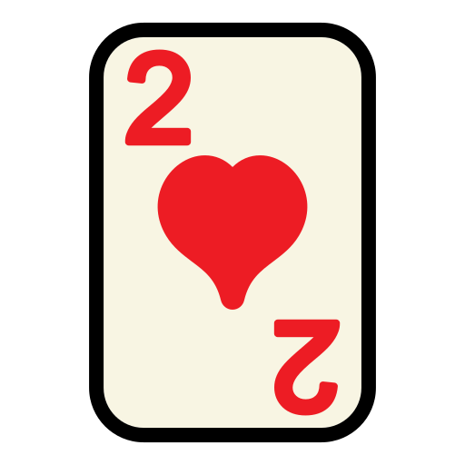 Two of hearts Generic Outline Color icon