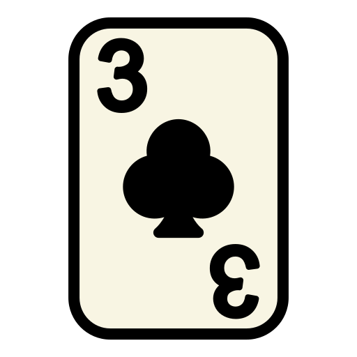 Three of clubs Generic Outline Color icon