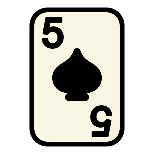 Five of spades Generic Outline Color icon