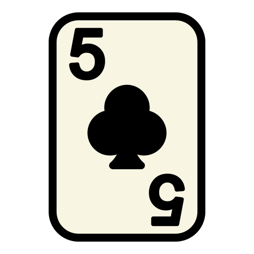 Five of clubs Generic Outline Color icon
