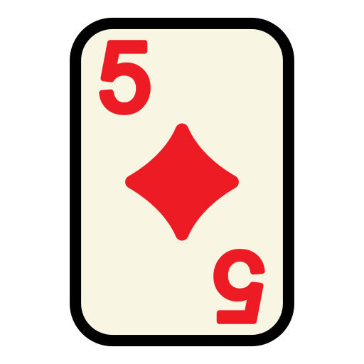 Five of diamonds Generic Outline Color icon