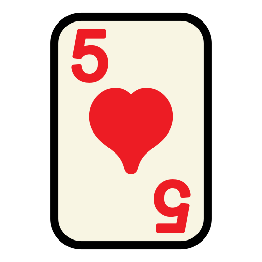 vijf harten Generic Outline Color icoon