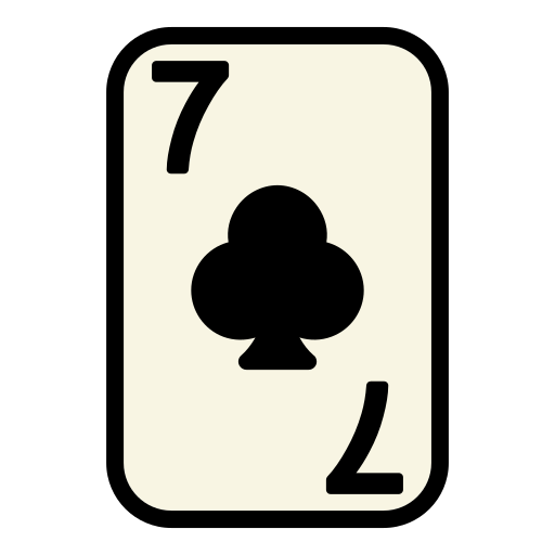 Seven of clubs Generic Outline Color icon