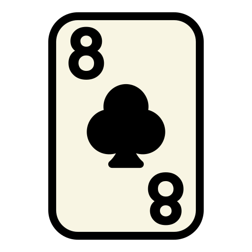 Eight of clubs Generic Outline Color icon