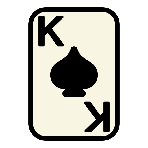 King of spades Generic Outline Color icon