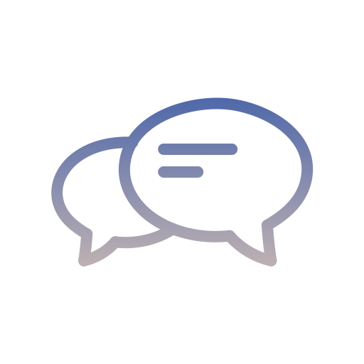 chat-sprechblase Generic Gradient icon