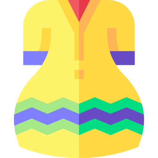 robe Basic Straight Flat Icône