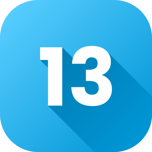 Number 13 Generic Square icon