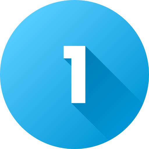 nummer 1 Generic Circular icon