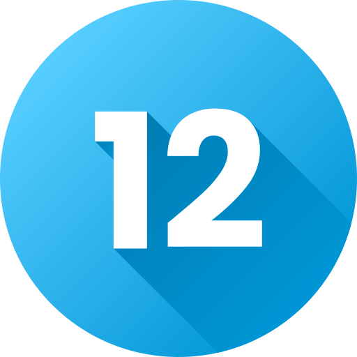 12番 Generic Circular icon