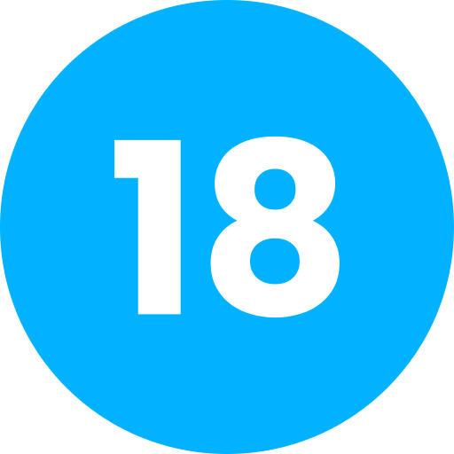 nummer 18 Generic Flat icon