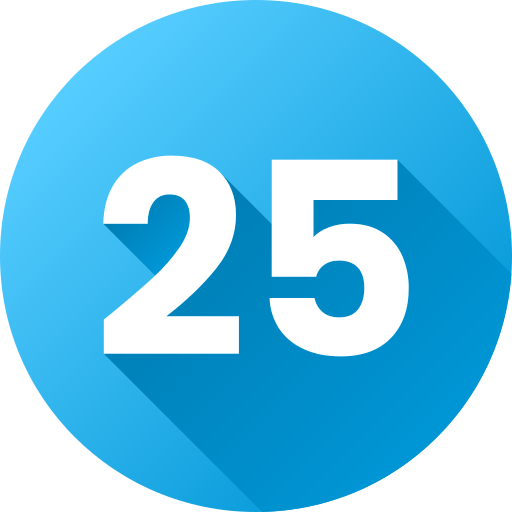 25番 Generic Circular icon