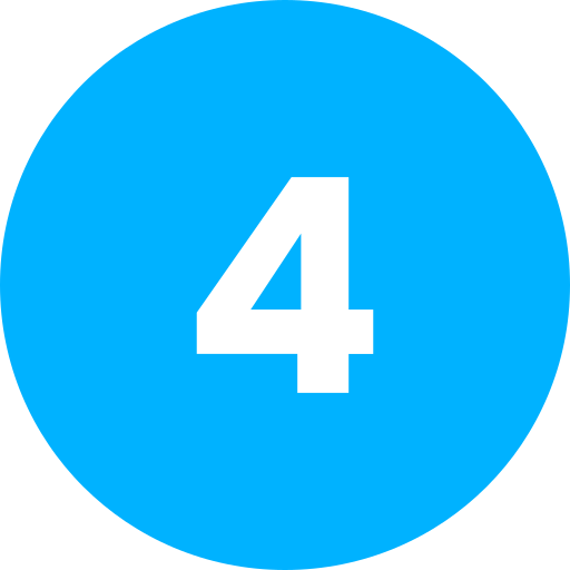Number 4 Generic Flat icon