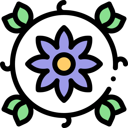 desenho floral Detailed Rounded Lineal color Ícone