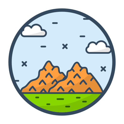 berge Generic Outline Color icon