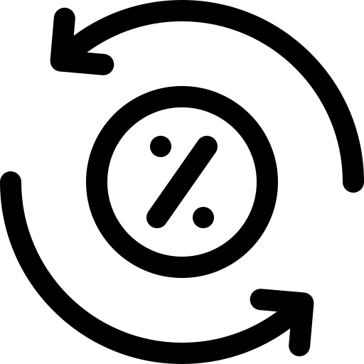 refinancer Basic Rounded Lineal Icône