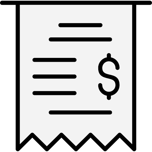 kassenbon Generic Outline Color icon