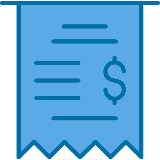 Receipt Generic Blue icon