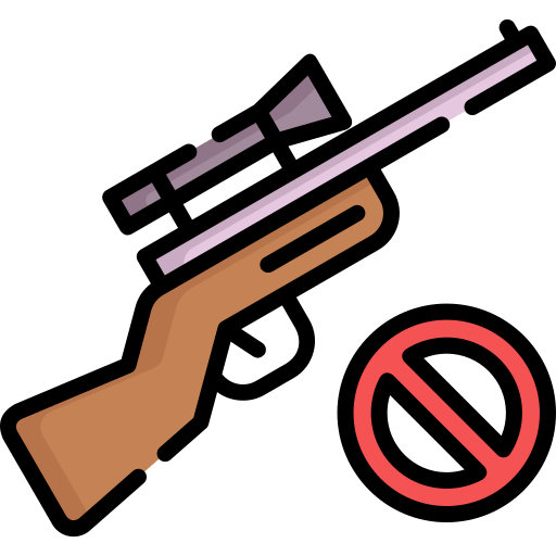 No hunting Special Lineal color icon