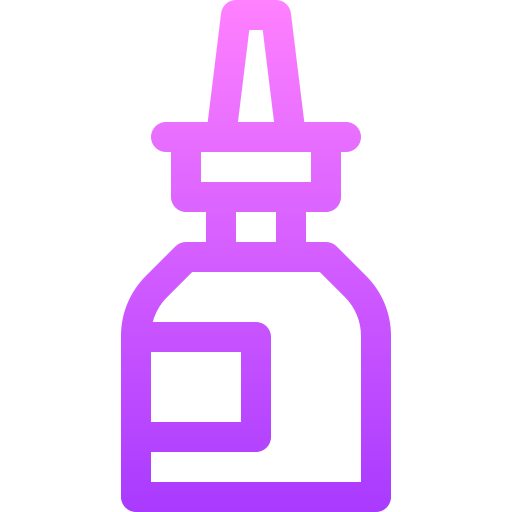 aerosol nasal Basic Gradient Lineal color icono