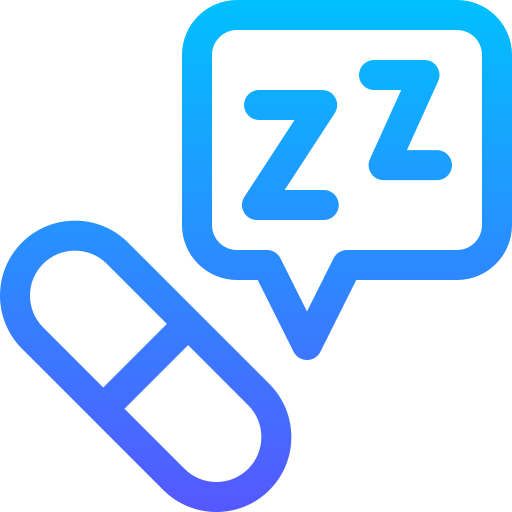 Sleeping pills Basic Gradient Lineal color icon