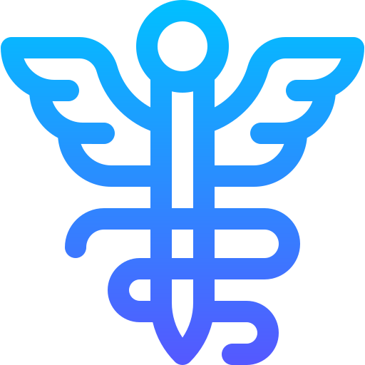 caduceo Basic Gradient Lineal color icono