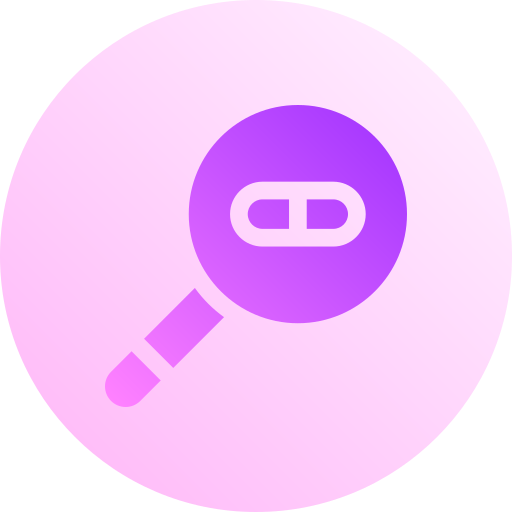 찾다 Basic Gradient Circular icon
